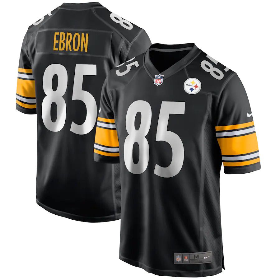 Men Pittsburgh Steelers #85 Eric Ebron Nike Black Game NFL Jersey->pittsburgh steelers->NFL Jersey